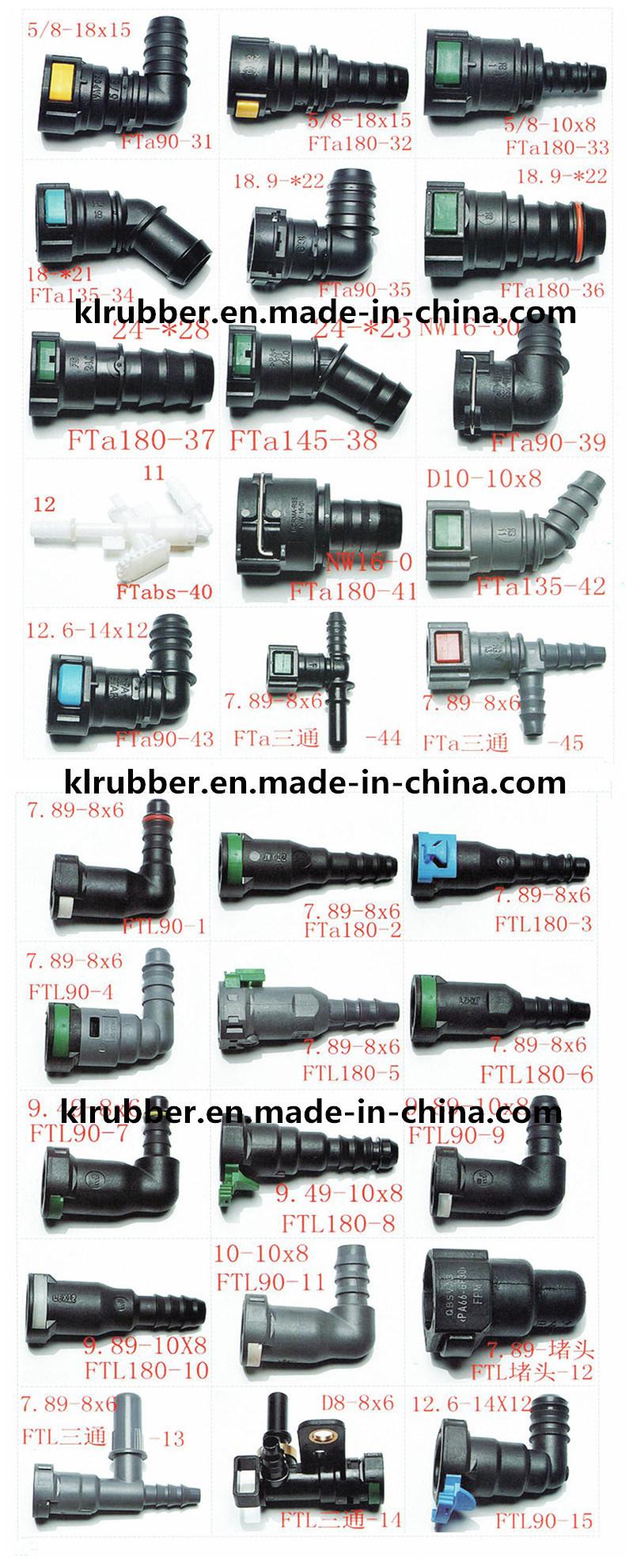 SAE J2044 90 Degree Nylon Quick Coupler Connector for Auto Fuel Hose