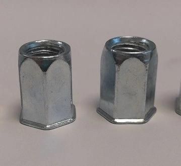 Rivet Nut Reduce Head Full Hex Body (inert nut) Blue Zinc