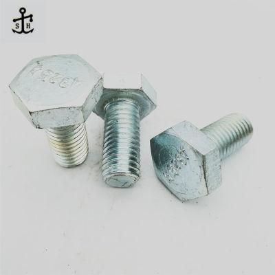 ASTM A325 Zinc Plated Steel Structural Heavy Hexagonal Bolts Made in China