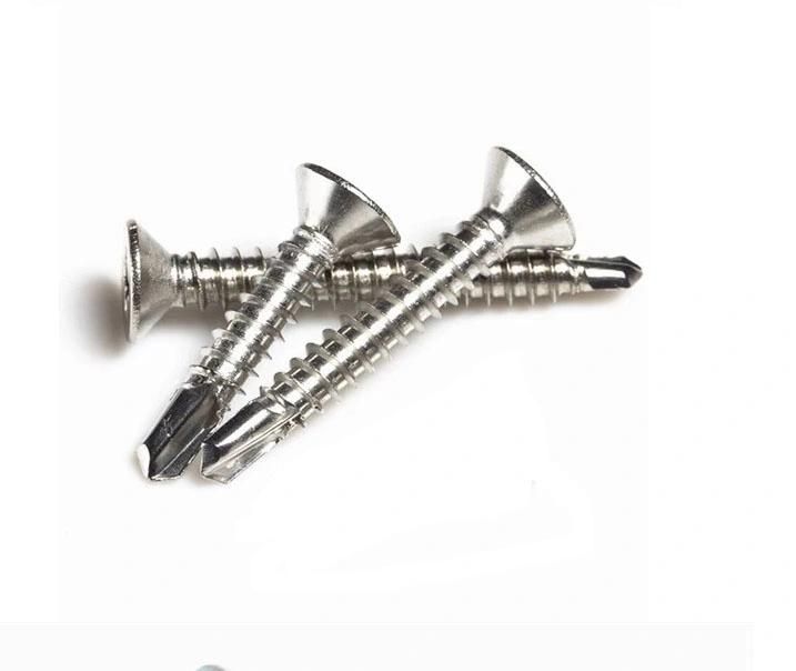 DIN7504p Flat Countersunk Head Bugle Head Self Drilling Screw. Stainless Steel. 304