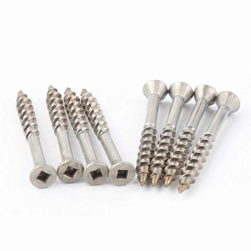 Stainless Steel Square Self Tapping Countersunk Head Wood Screw