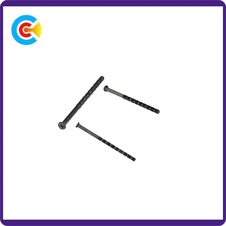 DIN/ANSI/BS/JIS Carbon-Steel/Stainless-Steel Round Flat Head Bamboo Screw