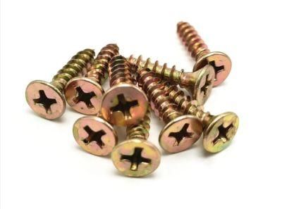 Yellow Zinc Torx Drive Double Countersunk Head Wood Chipboard Screw
