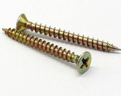 Chipboard Screws with Yellow Zinc Plated