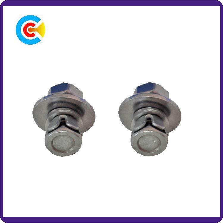 Shaped Countersunk Head Combination Screws for Building Railway Car Bridge