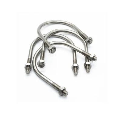 Carbon Steel Zinc Plated White Color U-Bolt with Nut U-Bolt