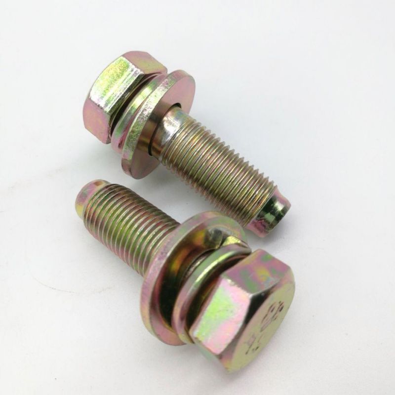 Hex Bolts with Dog Point and Spring Washers