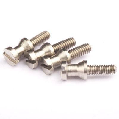 Special Ultra Low Head Shoulder Machine Carbon Steel Slotted Screw