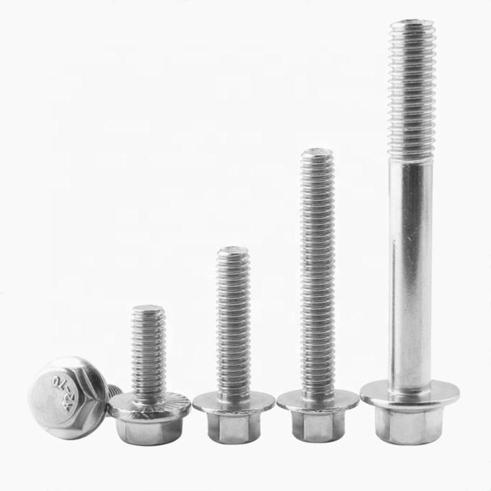 M5 M6 M8 M10 M12 M14 M16 M20 DIN 6921 Steel 8.8 Grade Zinc Plated Hexagon Hex Flange Bolt with Serrated