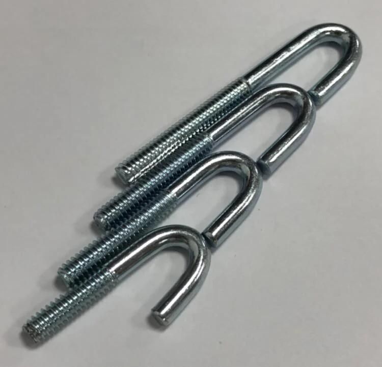 Carbon Steel J Type Bolt Zinc Plated