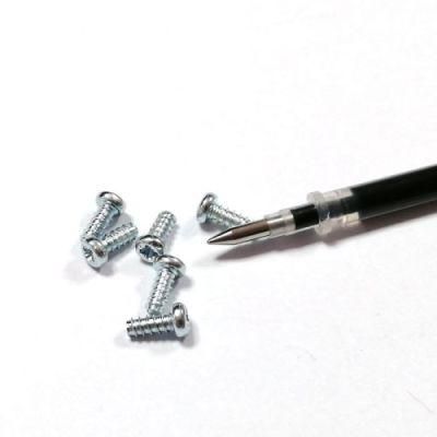 Small Mini Steel Zinc Plated Tapping Pan Head Pozi Screw