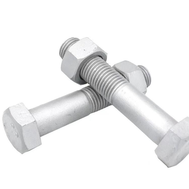 High Quality Building Industry Hot-DIP Galvanized Bolts and Nuts Hot DIP Galvanized Screws