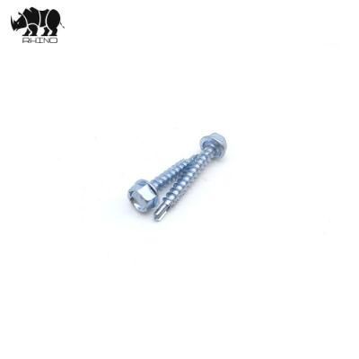 Factory Roofing Screw Galvanized Hex Washer Head Drilling Screw with #1 Tail