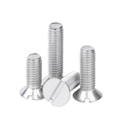 DIN963 Slotted Countersunk Head Flat Head Machine Screw Stainless Steel 304 316 A2 A4