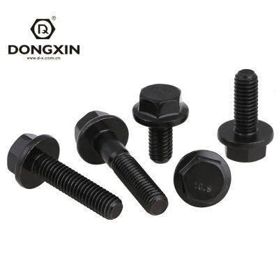 Factory Supply Bolt DIN6921 GB5787 Carbon Steel Grade 4.8/8.8/10.9/12.9 Flange Bolt in Stock