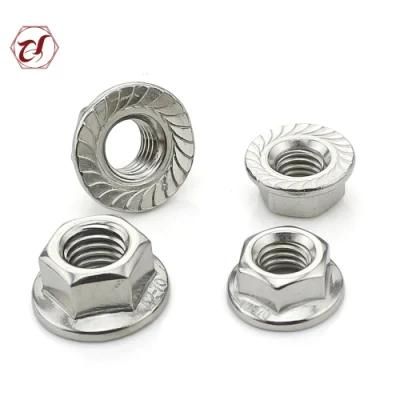 A2-70 Head Hexagonal Flange Nut Stainless Steel Flange Nut