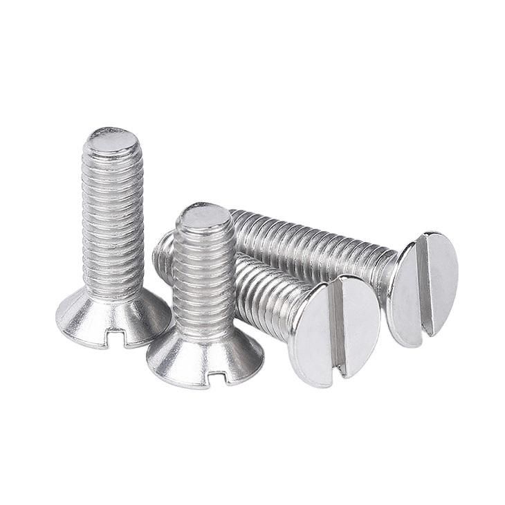 DIN963 Slotted Countersunk Head Machine Screw, Slotted Cheese Head