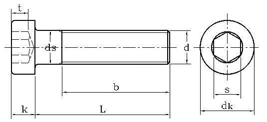 ANSI/ASME Hex Socket Bolt Preferential Price and High Strengh