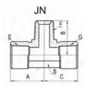 High Quality NPT Fitting Hydraulic Hose Adaptors Fittingsnpt Female or Male Branch Tee