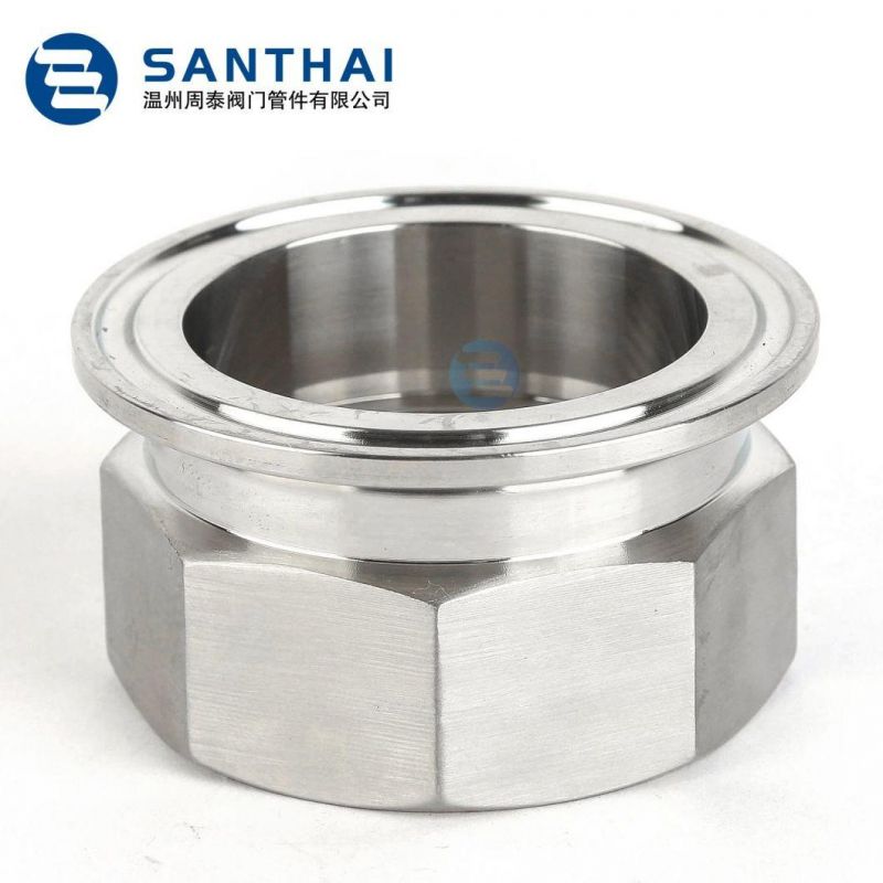 SS304 SS316L Sanitary Stainless Steel Nut Male Female Coupling Non-Standard Nut Customized Screw NPT Bsp SMS DIN