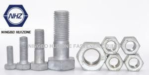 ASTM A325 A325m 8.8 Grade HDG Heavy Hex Head Bolt and Nut