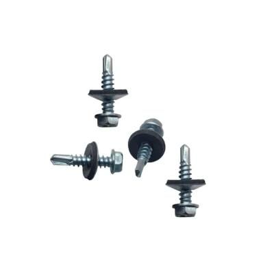 C1022 Steel Harden Self Drilling Screw Hex. Washer Head with Bonded Washerbsd Manufacturer &Factory #3 12- 14 PT