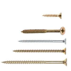 China DIN7505 MDF Fiberboard Screw/Double Pozi Countersunk Tornillos Spax Screws/Chipboard Screw