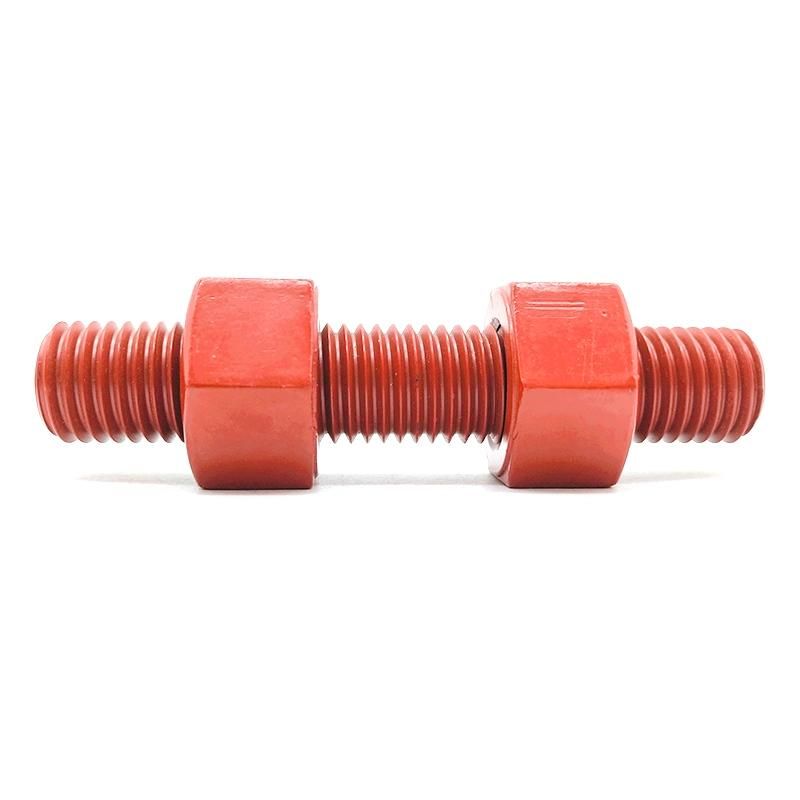 PTFE / Xylan DIN975 / DIN976 Threaded Rod &Stud Bolt with Nuts