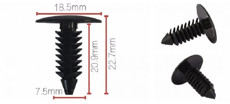 GM Christmas Tree Clips Automotive Barb Screw Fasteners with 7.5mm Hole