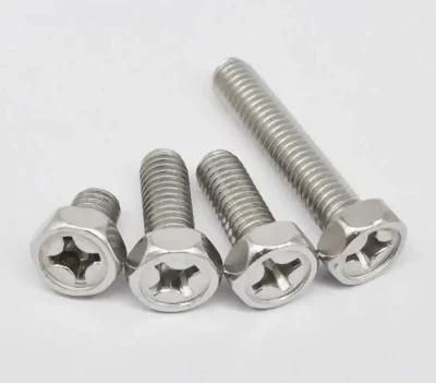Stainless Steel Cross Recessed Hex Bolt for Furniture