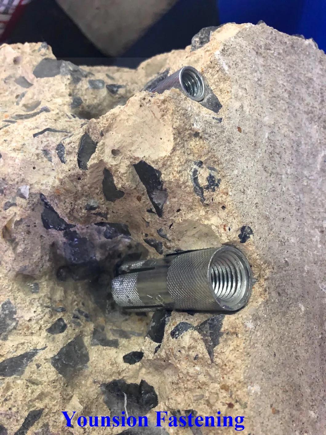 Eta CE Approval Carbon Steel and Stainless Steel Drop-in Anchor GB/Bsw/ANSI in Zp Dac HDG with Wedge Anchor and Thread Rod