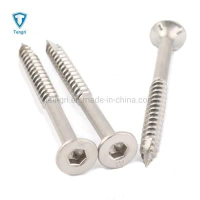 Customized Hex Socket Countersunk Flat Head Type 17 Self Tapping Screws