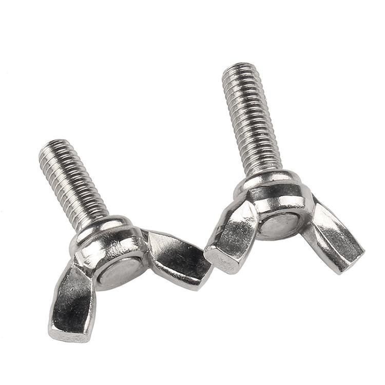 Stainless Steel Carbon Steel DIN316 Butterfly Wing Plastic Wing Nuts and Screws Bolts Wing Screw
