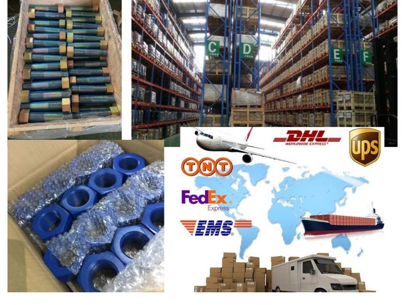 DIN933 Stainless Steel 304 316 Hex Head Bolt Heavy Hexagon Bolt 5/16-18 3/8-16 Inch