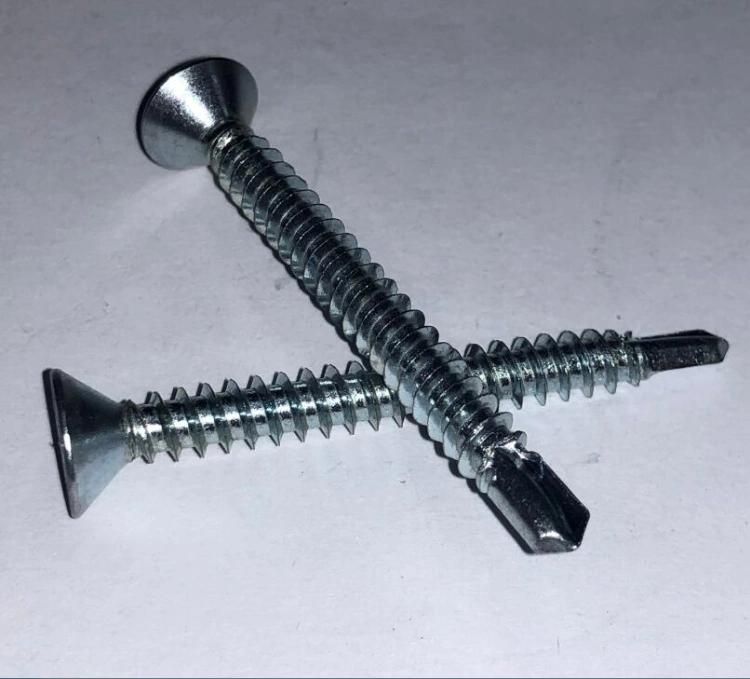 C1022 Countersunk Head Drilling Screws DIN7504 Zinc Plated
