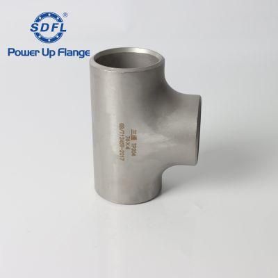 Super Duplex Uns SS304/SS30408/SS316 ASME B16.9 Fittings 1-48 Inch Stainless Steel Pipe Tee Seamless or Weld
