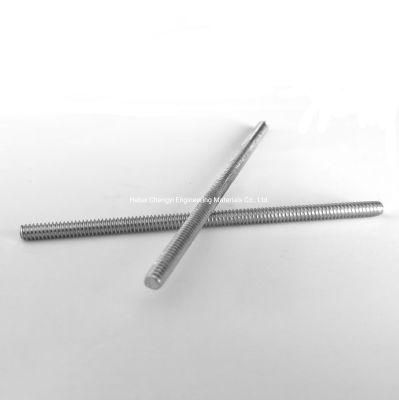 China Factory Supply Threaded Bar Galvanized Grade 4.8 Carbon Steel Gi Threded Stud Threaded Rod