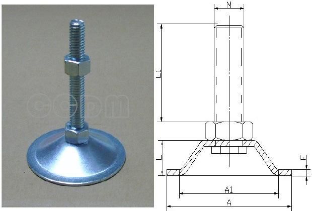 Steel and St. St Articulated Adjustable Feet Series