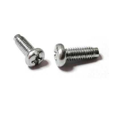 Steel Pan Head Slotted Phillips Round Dog Point Machine Screw