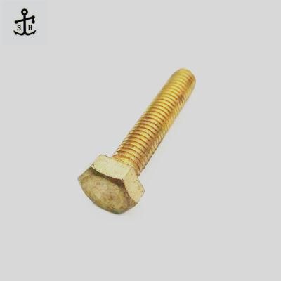 Fastener Manufacturer DIN 931 DIN 933 Copper Brass Hex Head Bolt M6-M24