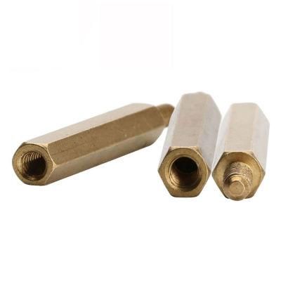 M3 Brass Hexagon Head Inner Single-Pass Long Fastener Screw Standoff