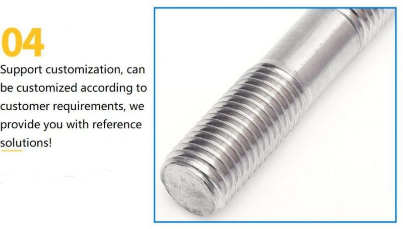 DIN975 Stainless Steel Double End Studs Bolt Threaded Stud