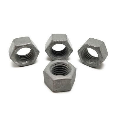 Hot Sale Carbon Steel Hot DIP Galvanized Hexagon Threaded Fasteners Hex Coupling Connecting Nut