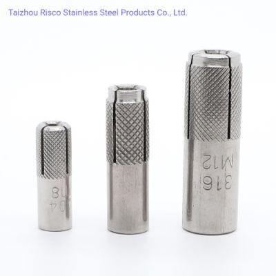 Stainless Steel A2-70 A4-70/80 Chinese Manufacturer High Quality Fastener Drop in Anchor