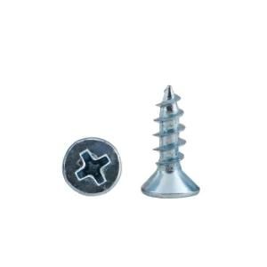 High Hardness Zinc Plated Flat Head Phillips Self Tapping Wood Screw