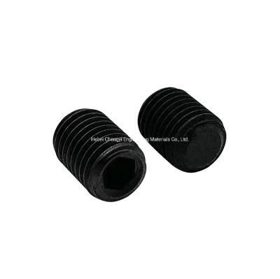 Black Oxide Grade 12.9 Flat Point Grub Screws DIN913 Cup Point Hexagon Socket Set Screw for Door Handle