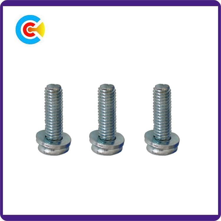 Stainless Steel Cinquefoil Pan Head Screws for Electronic/Machinery with Washer