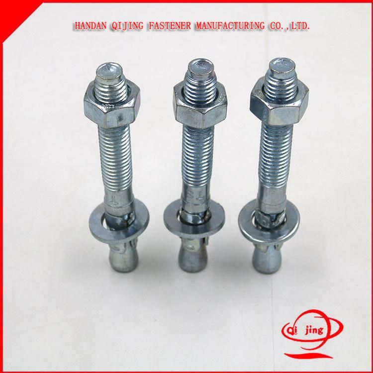 HDG / Zp Stainless Steel /Carbon Steel Wedge Anchor Bolts Expansion Anchor with Hook/Eye/Nut
