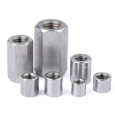 Carbon Steel Hex Thick Long Coupling Nut Galvanized Hexagon Coupling Nuts Hex Long Nut