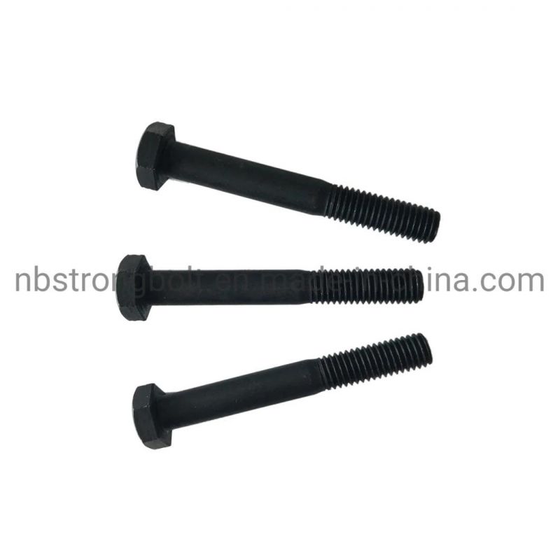 DIN931 Gr. 10.9 Hex Bolt Screw with Blk#